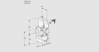 Регулятор соотношения газ/воздух 1:1  с эл.магнитным клапаном VAG 350R/NKAN купить в компании ГАЗПРИБОР