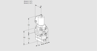 Регулятор соотношения газ/воздух 1:1  с эл.магнитным клапаном VAG 2T40N/NQGLAA купить в компании ГАЗПРИБОР