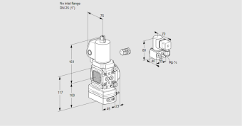Регулятор соотношения газ/воздух с эл.магнитным клапаном VAV 1-/25R/NWSLAK купить в компании ГАЗПРИБОР