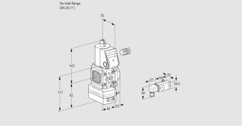 Регулятор давления с эл.магнитным клапаном VAD 1-/25R/NW-50A купить в компании ГАЗПРИБОР