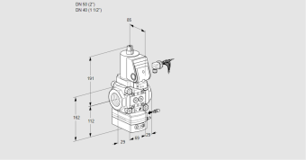 Регулятор соотношения газ/воздух 1:1  с эл.магнитным клапаном VAG 250/40R/NWGRAE купить в компании ГАЗПРИБОР