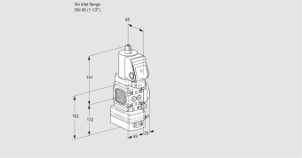 Регулятор соотношения газ/воздух с эл.магнитным клапаном VAV 2-/40R/NQSRAK купить в компании ГАЗПРИБОР