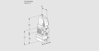Регулятор соотношения газ/воздух с эл.магнитным клапаном VAV 1-/25R/NQSRAK купить в компании ГАЗПРИБОР
