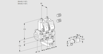 Регулятор давления с двумя эл.магнитными клапанами VCD 2E40R/40R05ND-100WR3/PP-2/PP-3 купить в компании ГАЗПРИБОР