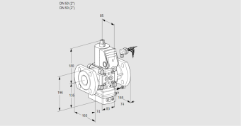 Регулятор соотношения газ/воздух 1:1  с эл.магнитным клапаном VAG 350F/NKAE купить в компании ГАЗПРИБОР